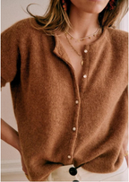 R&B | Gemütliche Damen-Strickjacke mit V-Ausschnitt und Knöpfen