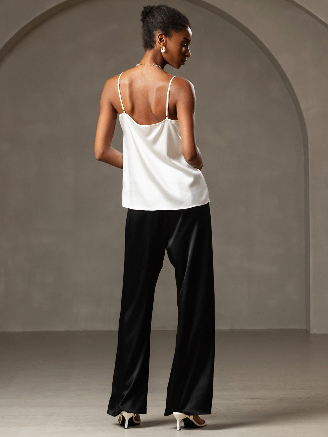 R&B | Seide Entspannt Spaghettiträger Camisole Top