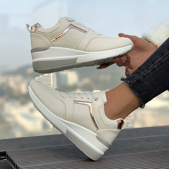 R&B | Einfarbige Sneaker Für Damen Ideal Für Den Alltag