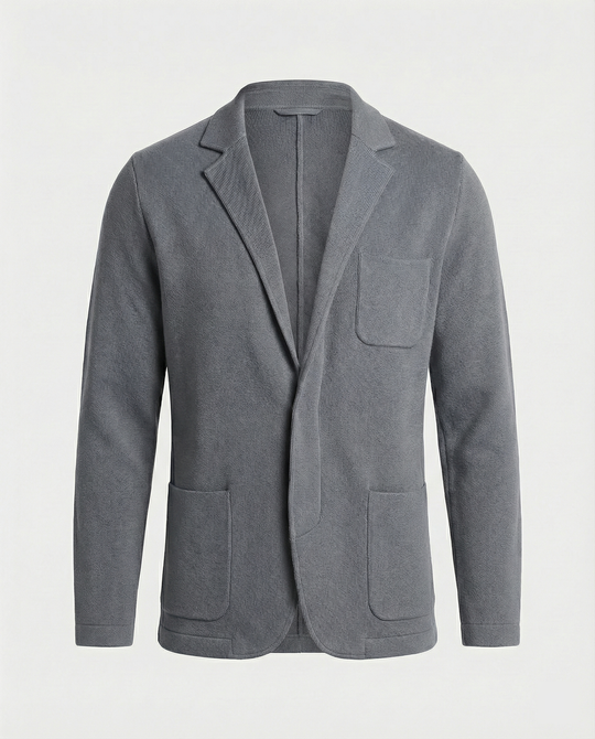 R&B | Herrenblazer mit Lässigen Knopftaschen und Reverskragen