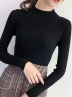R&B | gerippter Wollpullover für Damen