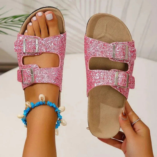 R&B | Slippers mit Doppelter Schnalle