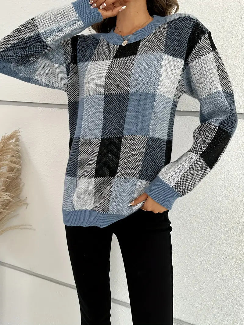 R&B | Karierter Pullover