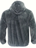 R&B Teddyjacke mit Reißverschluss für Männer