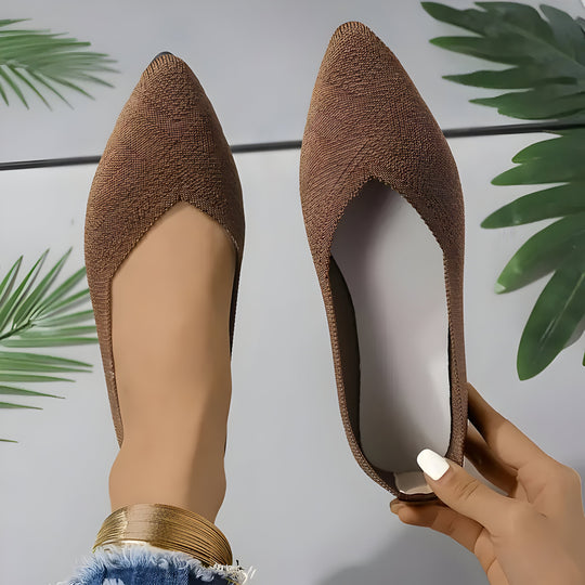 Laura | Flache Schuhe für Frauen aus Strick R&B