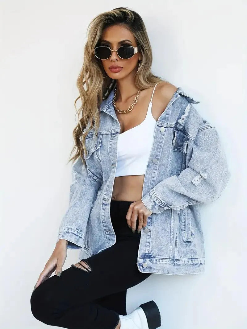 R&B | Oversized Jeansjacke für Damen