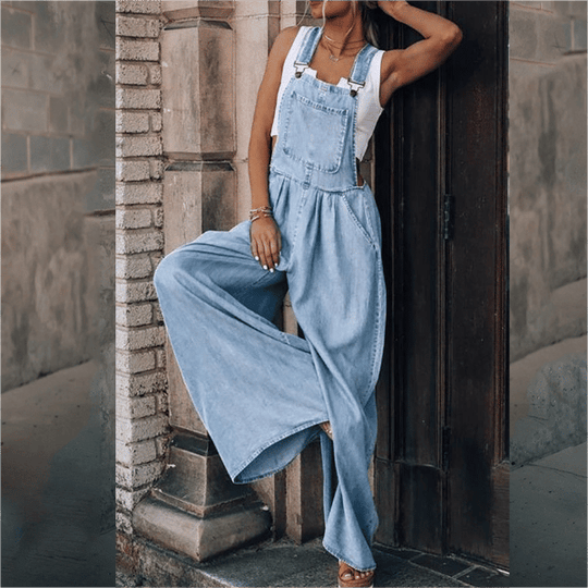 R&B - Damen Denim Jumpsuit