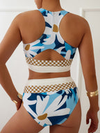 R&B | Großer Bikini mit geteiltem Reißverschluss
