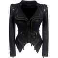 R&B | Damen Nieten PU Lederjacke