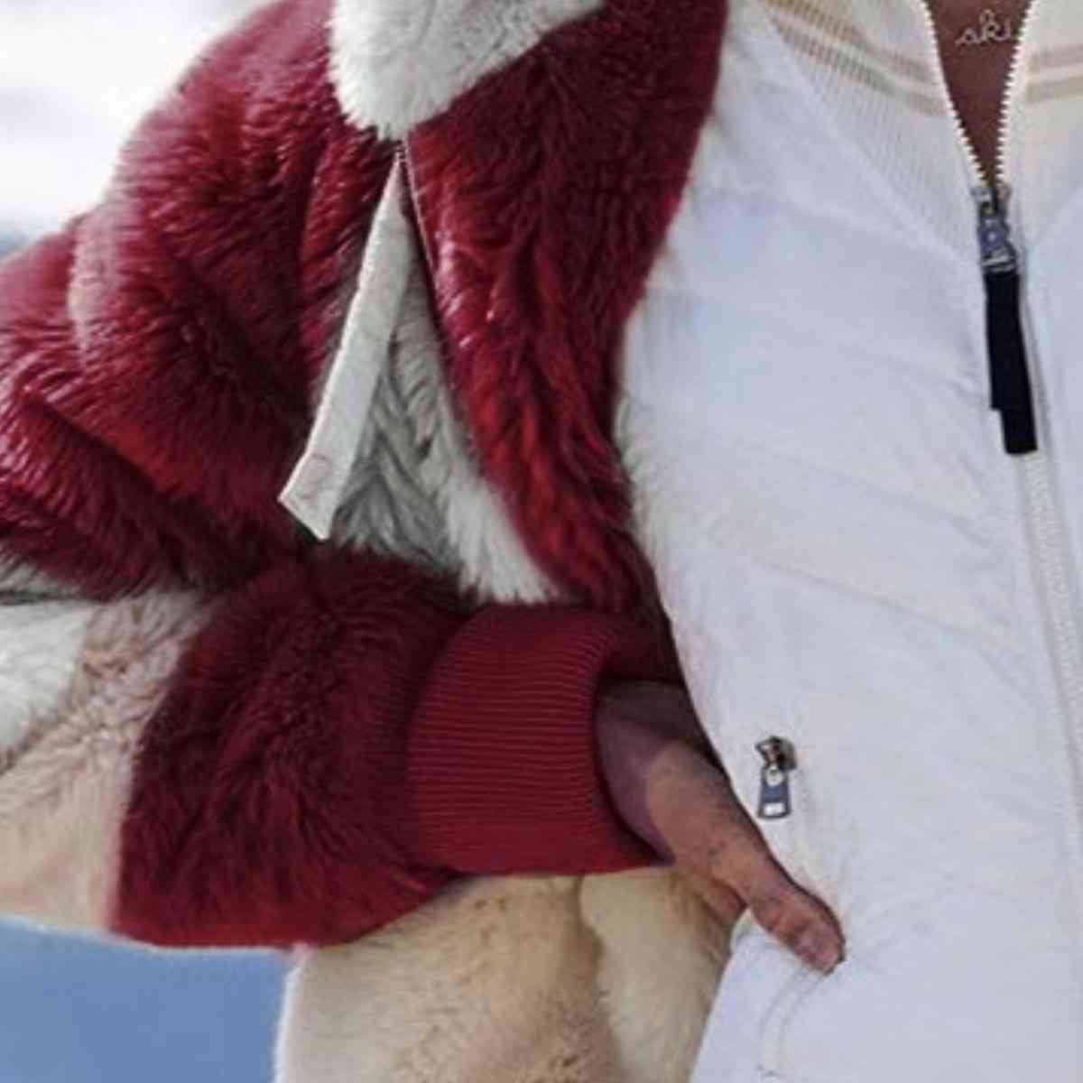R&B | Color Block Zip-Up Kapuzenjacke