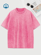 R&B | Baumwoll-T-Shirt mit Rundhalsausschnitt