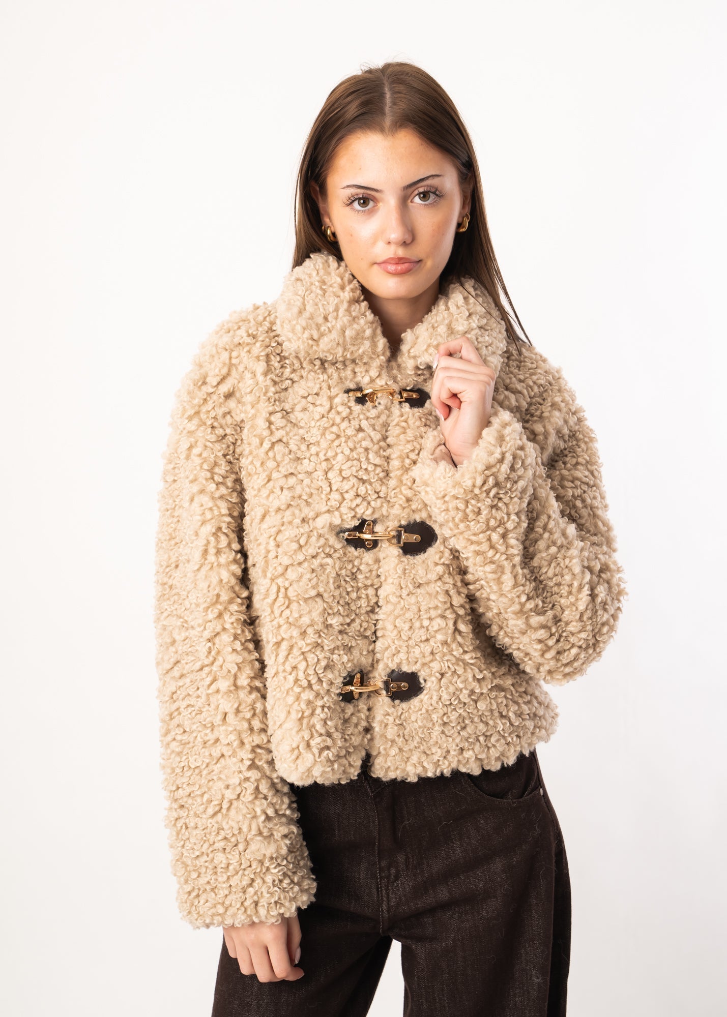 R&B | Locker Sitzende Schafslederjacke mit Locken