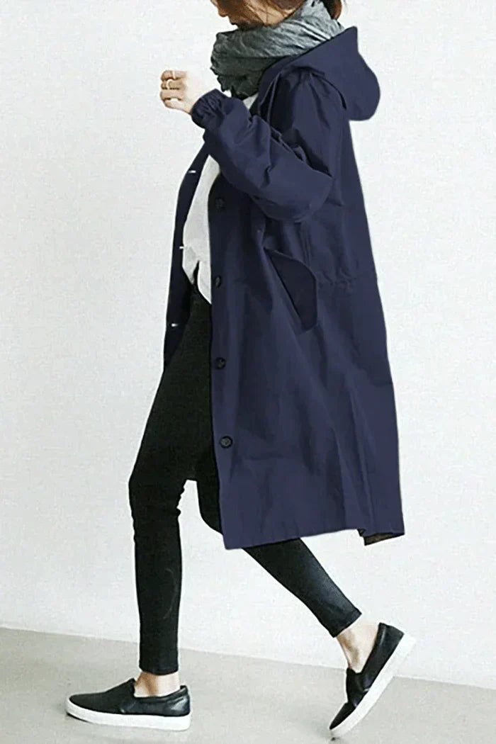 R&B | Übergroße Kapuzen Windbreaker Regenjacke