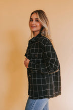 R&B | Karierte Jacke mit Großen Taschen Polyester-baumwolle Schick und Vielseitig