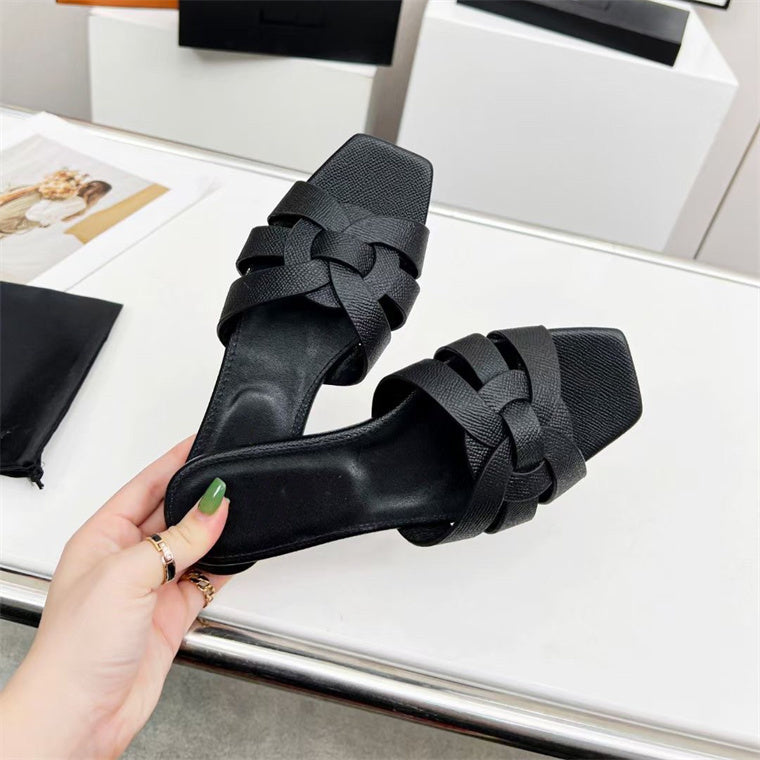 R&B | Damenmode Einfache Kreuz Mittel-Hoch Schuhe