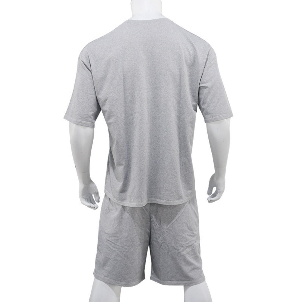 R&B | Lockeres T-Shirt Shorts einfarbiges Set