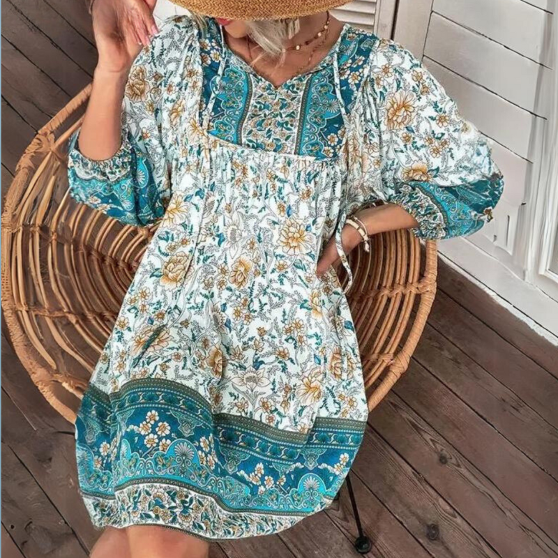 R&B | Bohemian Maxikleid mit Bauchabdeckung