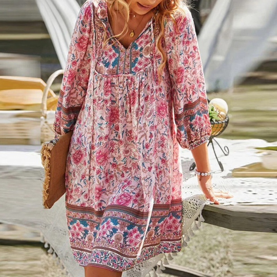 R&B | Bohemian Maxikleid mit Bauchabdeckung