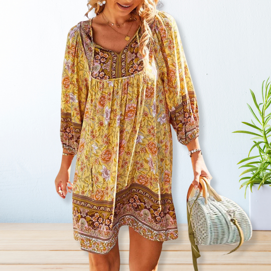 R&B | Bohemian Maxikleid mit Bauchabdeckung