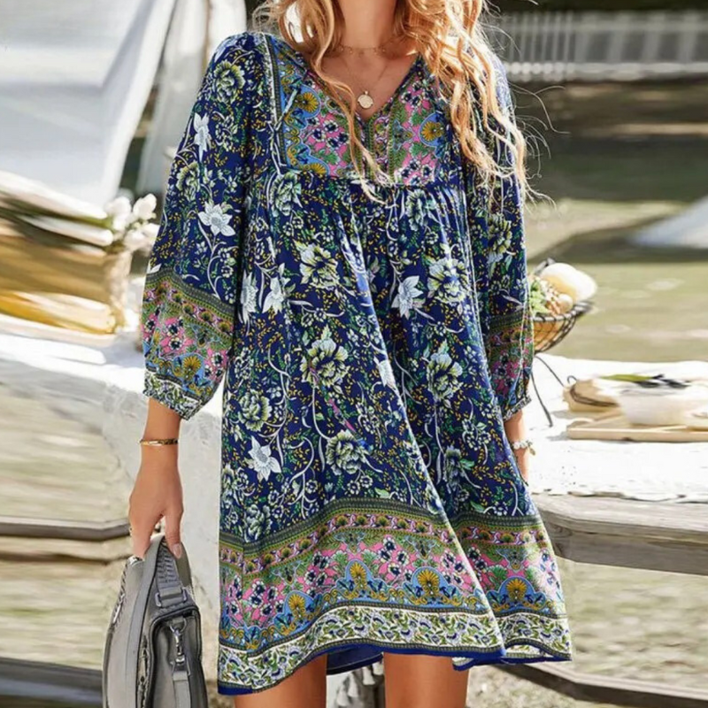 R&B | Bohemian Maxikleid mit Bauchabdeckung