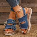 R&B | Lässige Denim Wedges