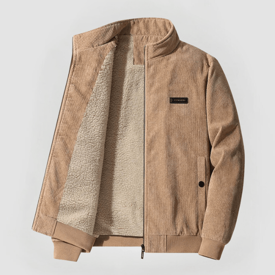 R&B | Corduroy-jacke mit Teddyfutter Warm und Komfortabel Ideal für Kaltes Wetter