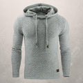 R&B | Slim Fit Kapuzenpullover Korbmuster Strick Kapuzenpullover