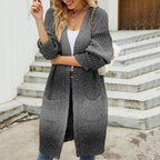 R&B | Lang Strickcardigan Polyester Komfortabel, Stilvoll