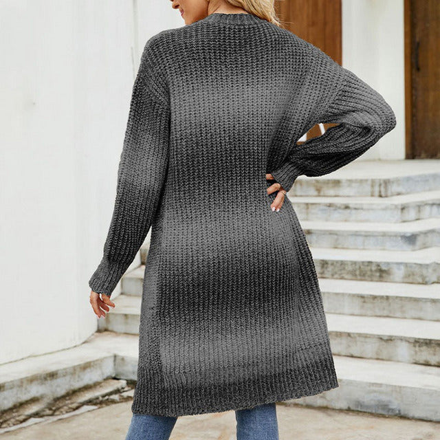 R&B | Lang Strickcardigan Polyester Komfortabel, Stilvoll