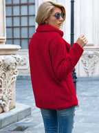 R&B | Pelzjacke Doppelte Knopfleiste Weiche & Warme Teddy-Textur Elegantes Design