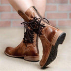 Rutschfeste Schnürstiefel mit Reißverschluss hinten R&B