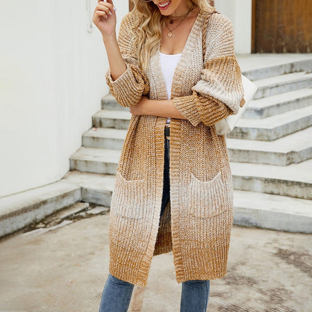 R&B | Strick Strickjacke Im Farbverlauf