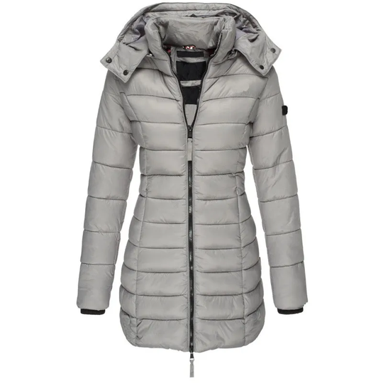 R&B | Daunenjacke lang Kapuze Damen