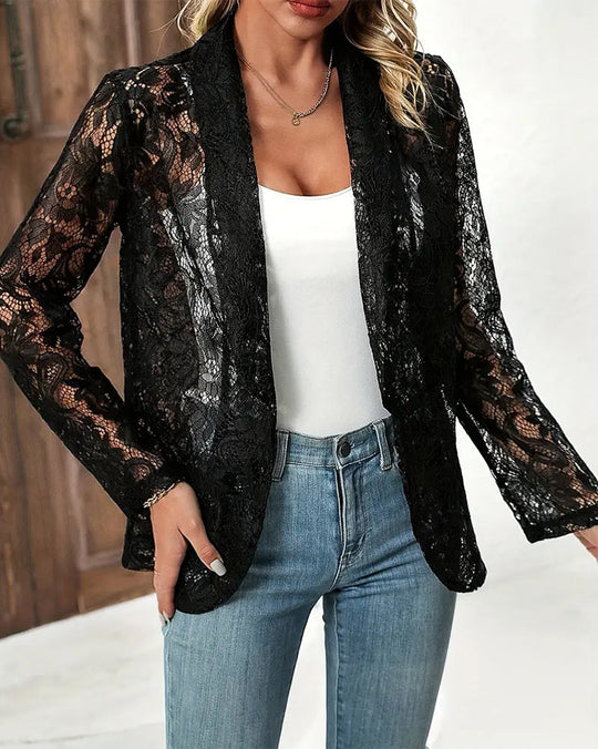 R&B | Eleganter Blazer mit Spitze