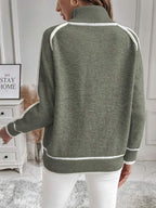 Elegante warme gefütterte Sweatshirt