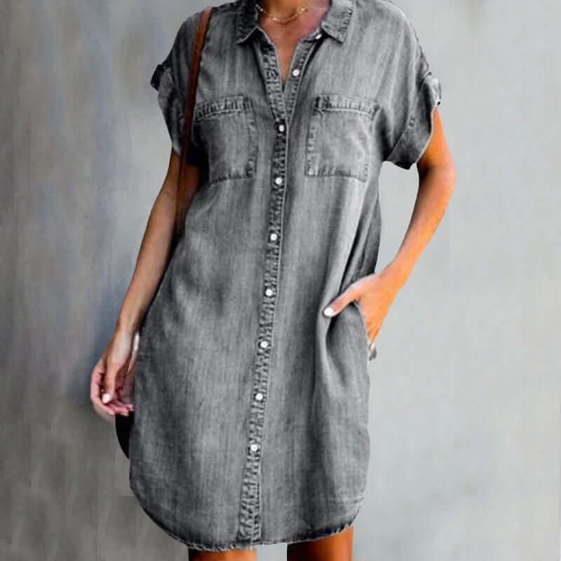 R&B | Denim Hemd Kleid