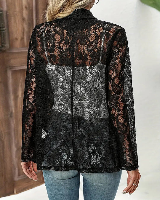 R&B | Eleganter Blazer mit Spitze