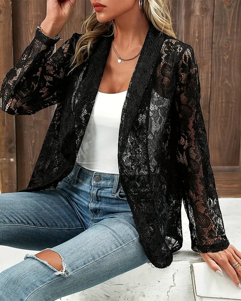 R&B | Eleganter Blazer mit Spitze
