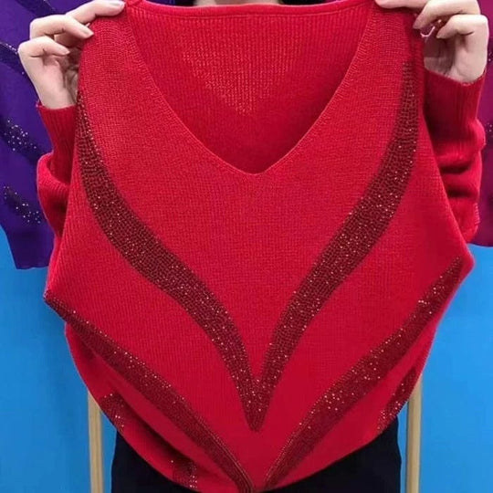 R&B | V-Ausschnitt Pullover Eleganter Zeitloser Stil Ideal für den Winter