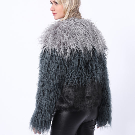 Damen Extravagante Kunstpelzjacke mit federleichtem Design und modischem Schnitt R&B