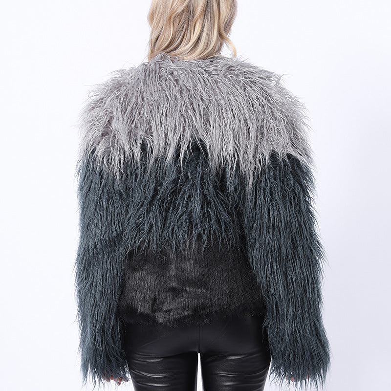 Damen Extravagante Kunstpelzjacke mit federleichtem Design und modischem Schnitt R&B
