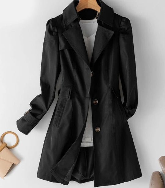 R&B | Schlanker Damen Trenchcoat Im Koreanischen Stil für Frühling und Herbst