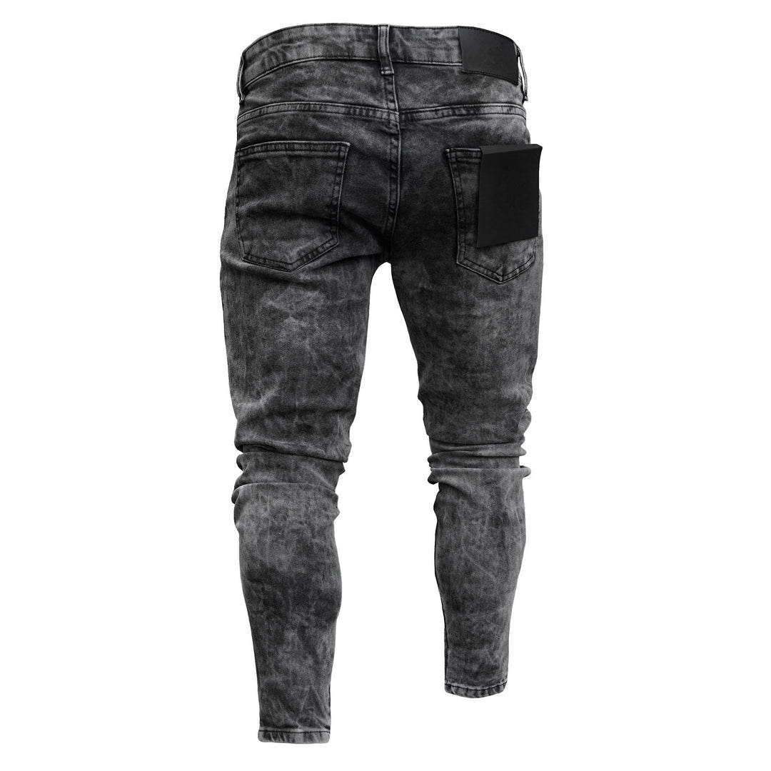 Herren Skinny Jeans mit modischen Used-Effekten R&B