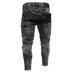 Herren Skinny Jeans mit modischen Used-Effekten R&B
