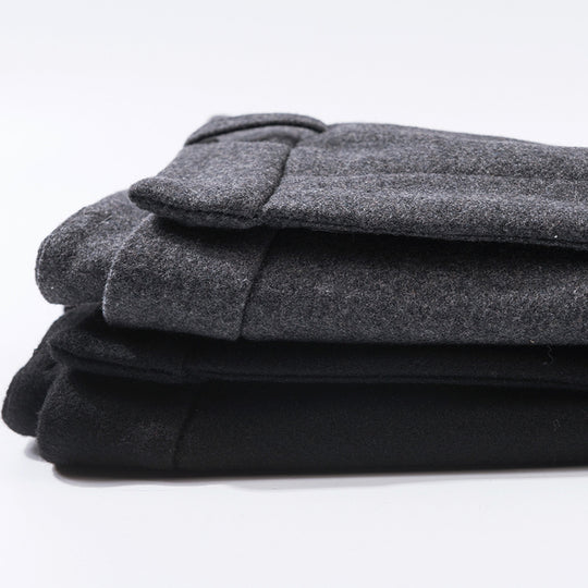 Damen Woll Stoffhose schmal geschnitten mit edlem Design