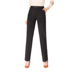 Damen elegante Bundfalten Stoffhose