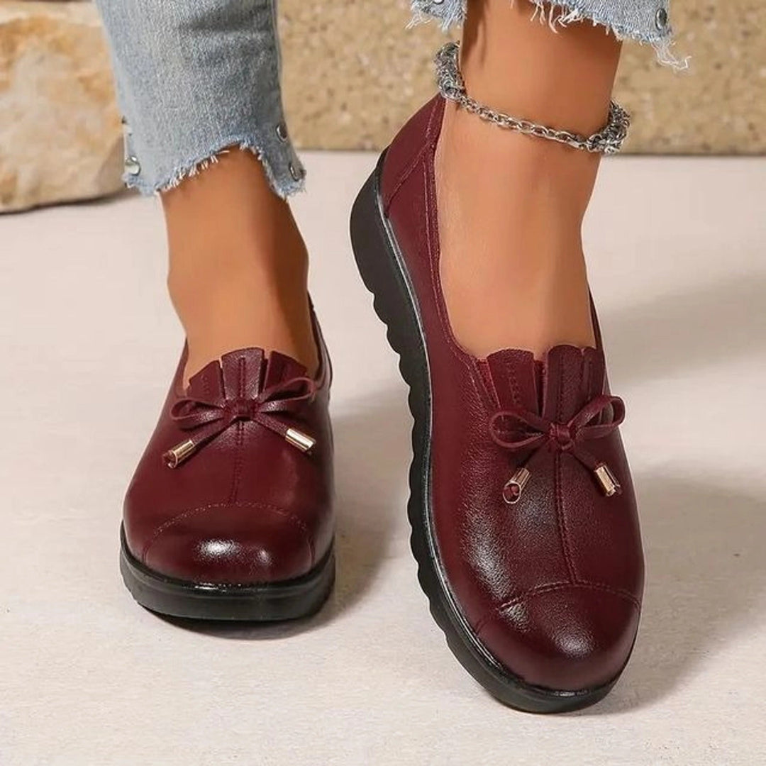 Damen-Slip-On Mokassins aus Leder R&B R&B