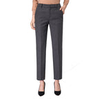 Damen Woll Stoffhose schmal geschnitten mit edlem Design