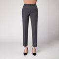Damen Woll Stoffhose schmal geschnitten mit edlem Design