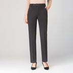 Damen elegante Bundfalten Stoffhose